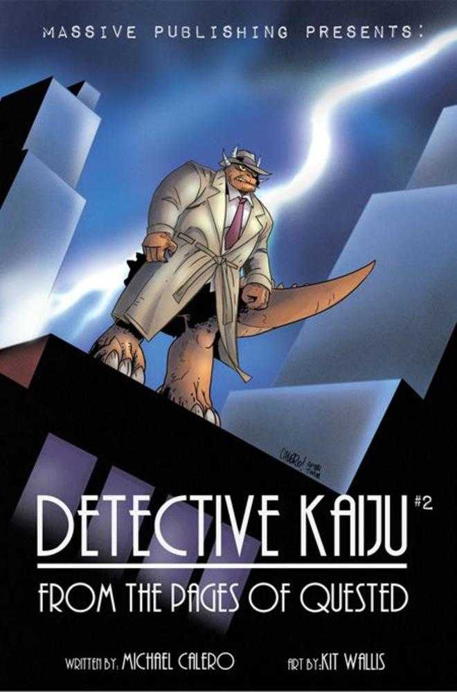 Detective Kaiju #2 (Of 4) Cover C Michael Calero Noir Homage Variant