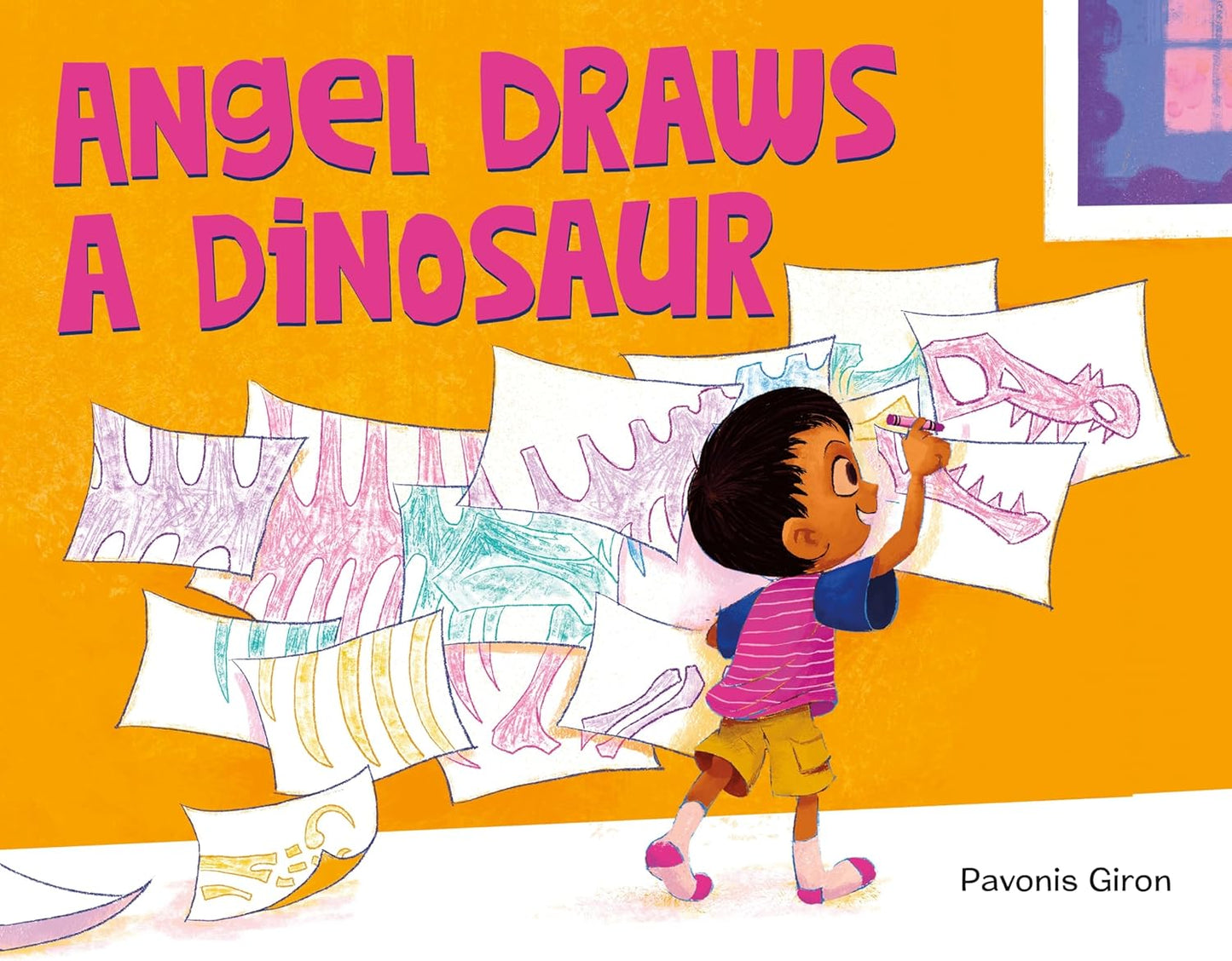 Angel Draws A Dinosaur
