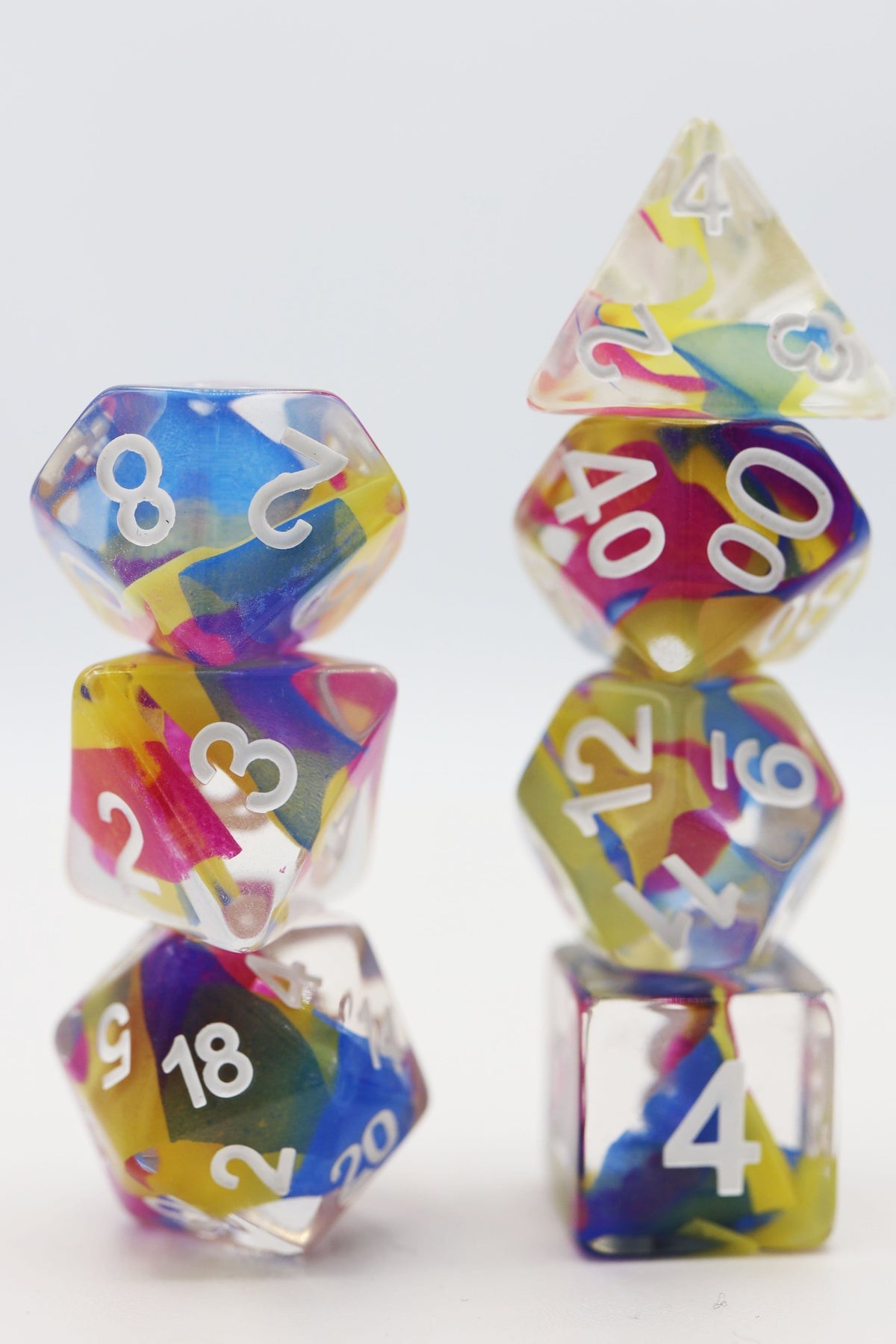 EVIL'S SPELL RIBBON RPG DICE SET