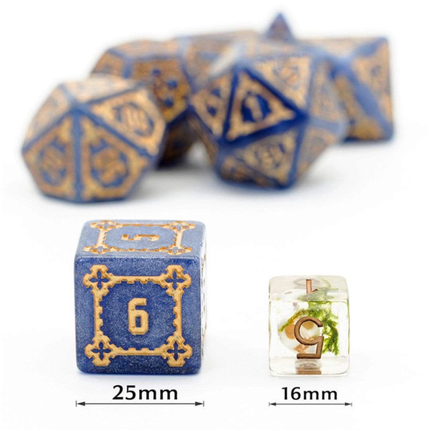 Huge Blue Castle Dice