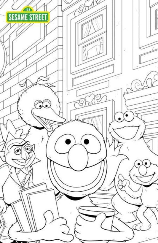 Sesame Street #1 Cover C Austin Baechle Coloring Book Sketch Variant