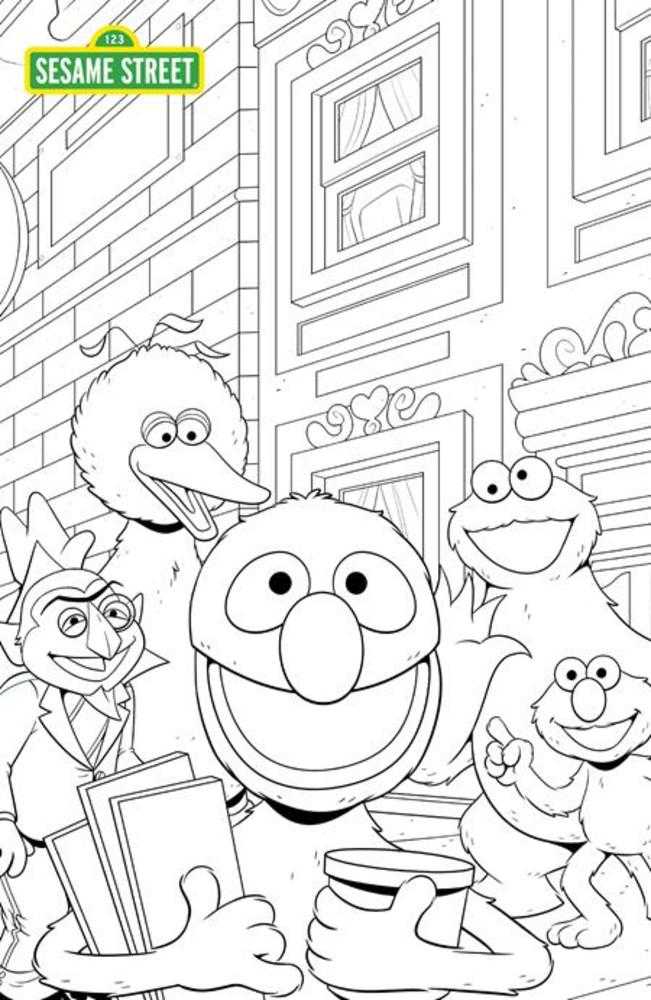 Sesame Street #1 Cover C Austin Baechle Coloring Book Sketch Variant