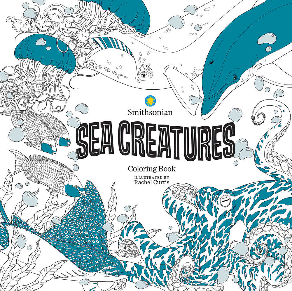 Sea Creatures Smithsonian Coloring Book