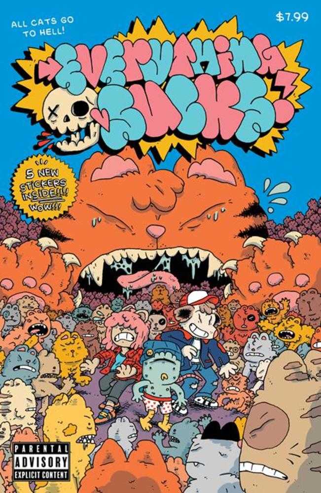 Everything Sucks All Cats Go To Hell Cardstock Foil (One Shot)