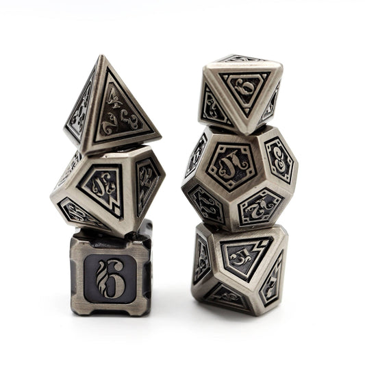 ALCHEMIST METALS RPG DICE SET: IRON
