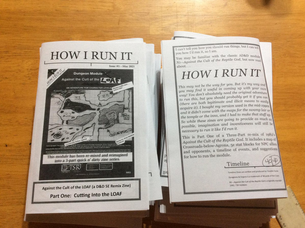 Copy of HOW I RUN IT #4 Zine by Osvaldo Oyola