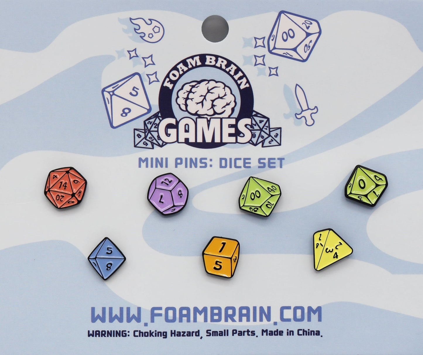 Mini Pins Dice Set
