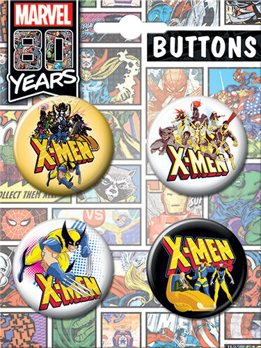 X-Men 4 Button-Pin set