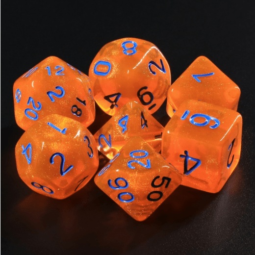Pumpkin Spice RPG Dice Set
