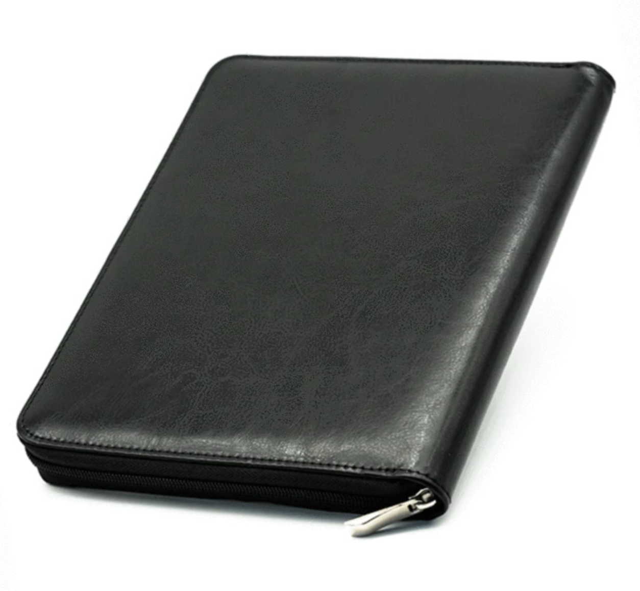 Black Leatherette Folio Dice Case