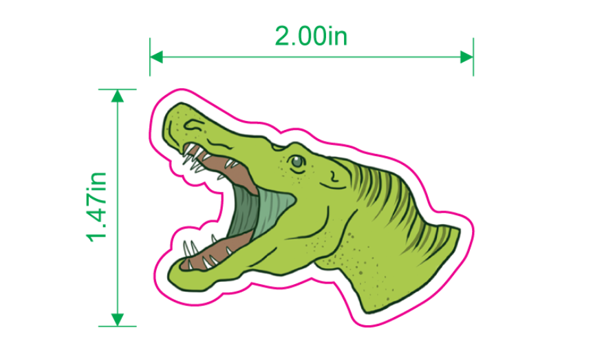 Riparovenator Dinosaur Sticker