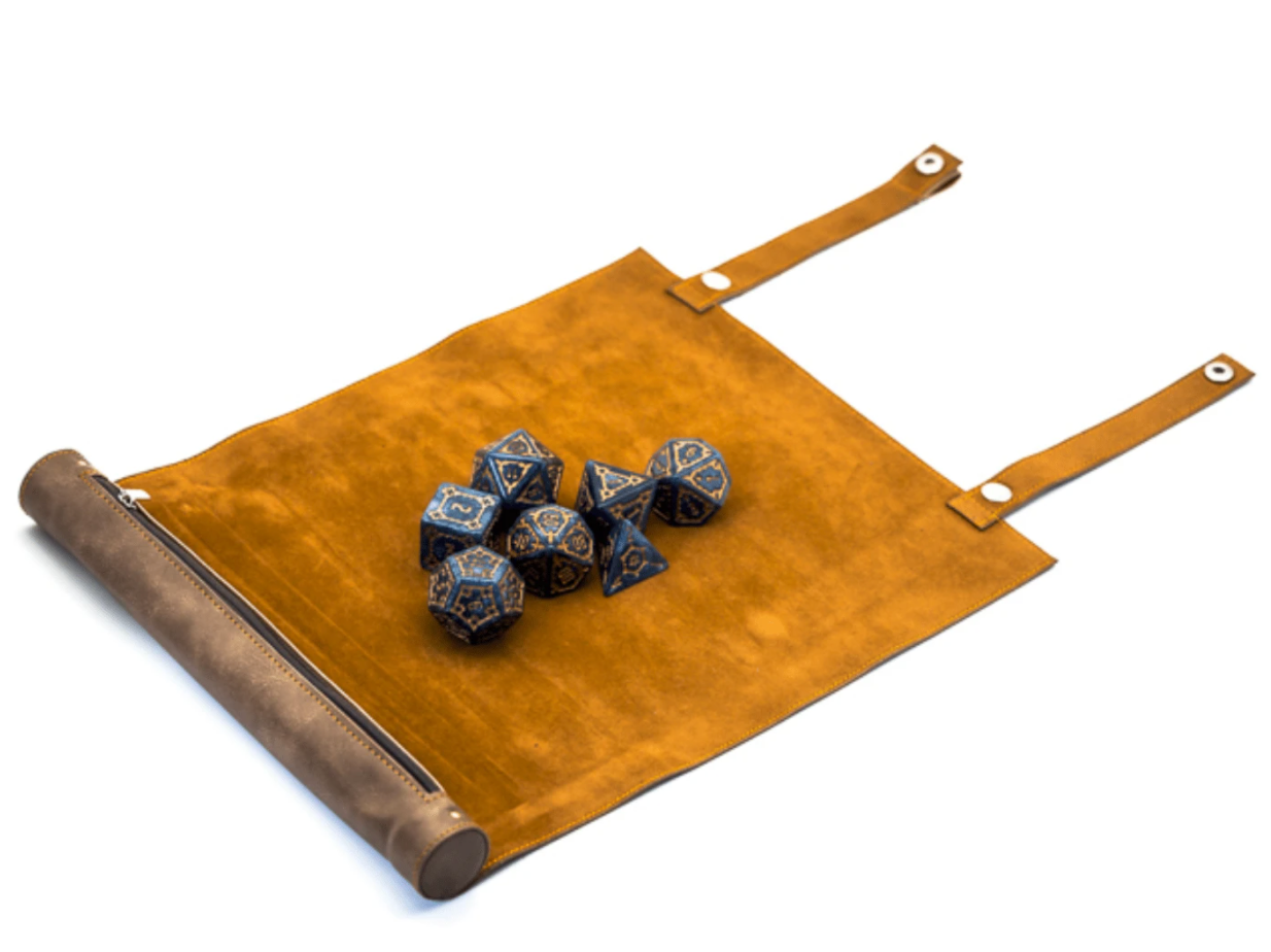 Roll-Up Leatherette Dice Mat