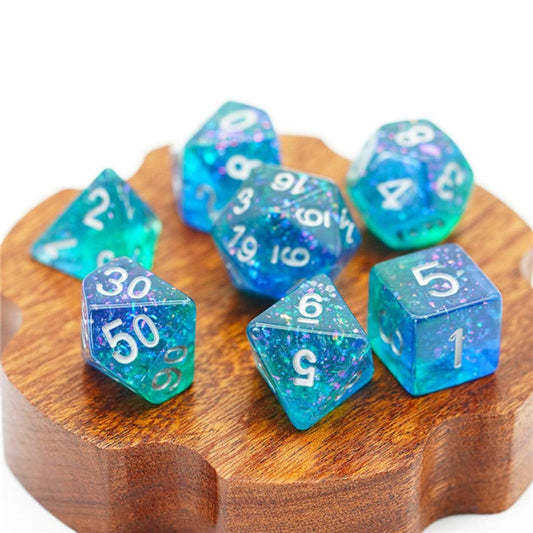 Ocean Glitter Dice
