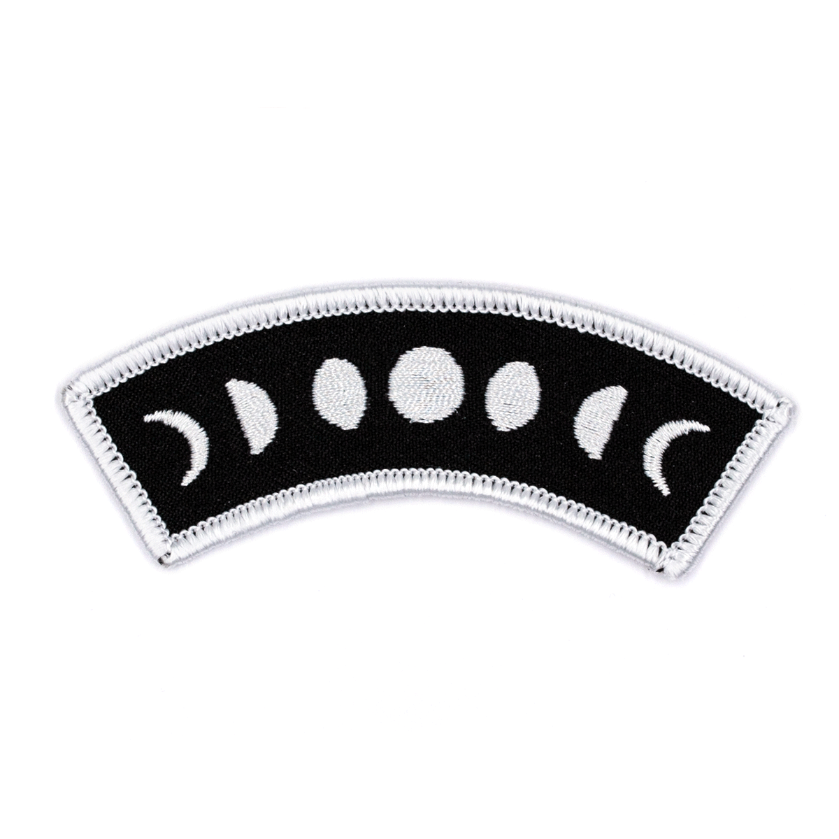 Moon Phases Embroidered Iron-On Patch