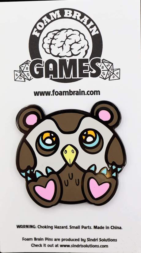 Baby Owl Bear Pin