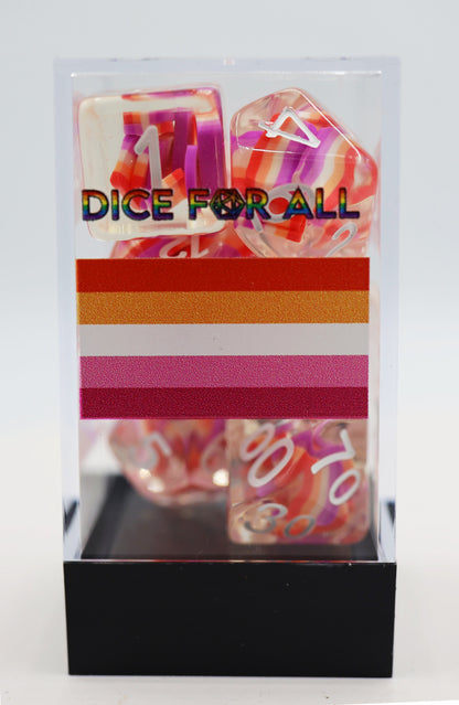 Lesbian Pride Dice