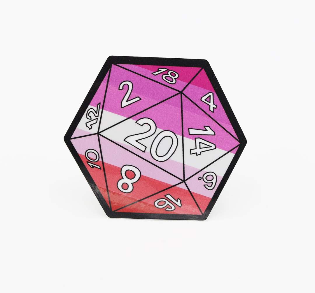 D20 Pride Stickers