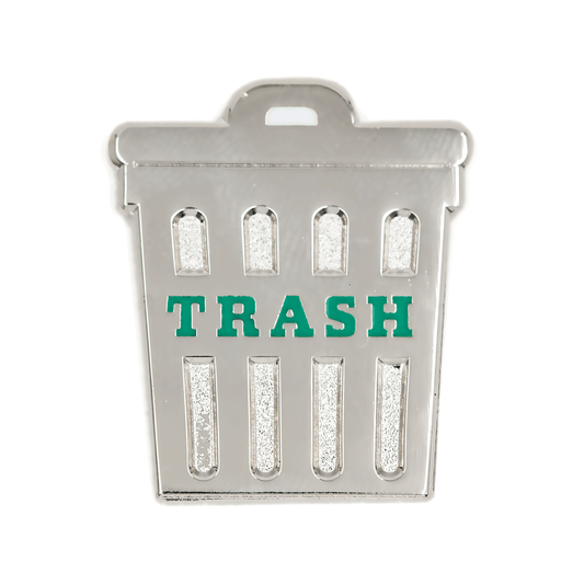 Trash Can Enamel Pin