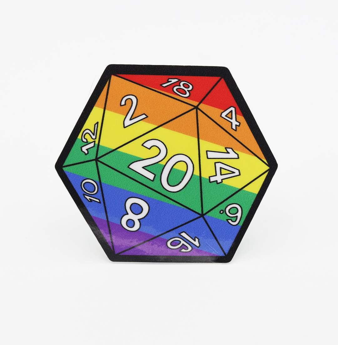 D20 Pride Stickers